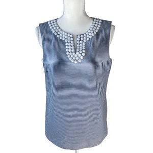 Talbots Embellished Sleeveless Top